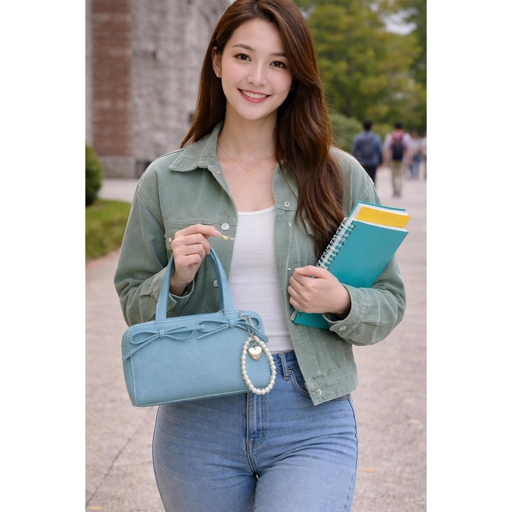 Y2K Blue Shoulder Bag‎ AERO Pearl Charm Cute Vintage Aesthetic Trendy Gifts NWT